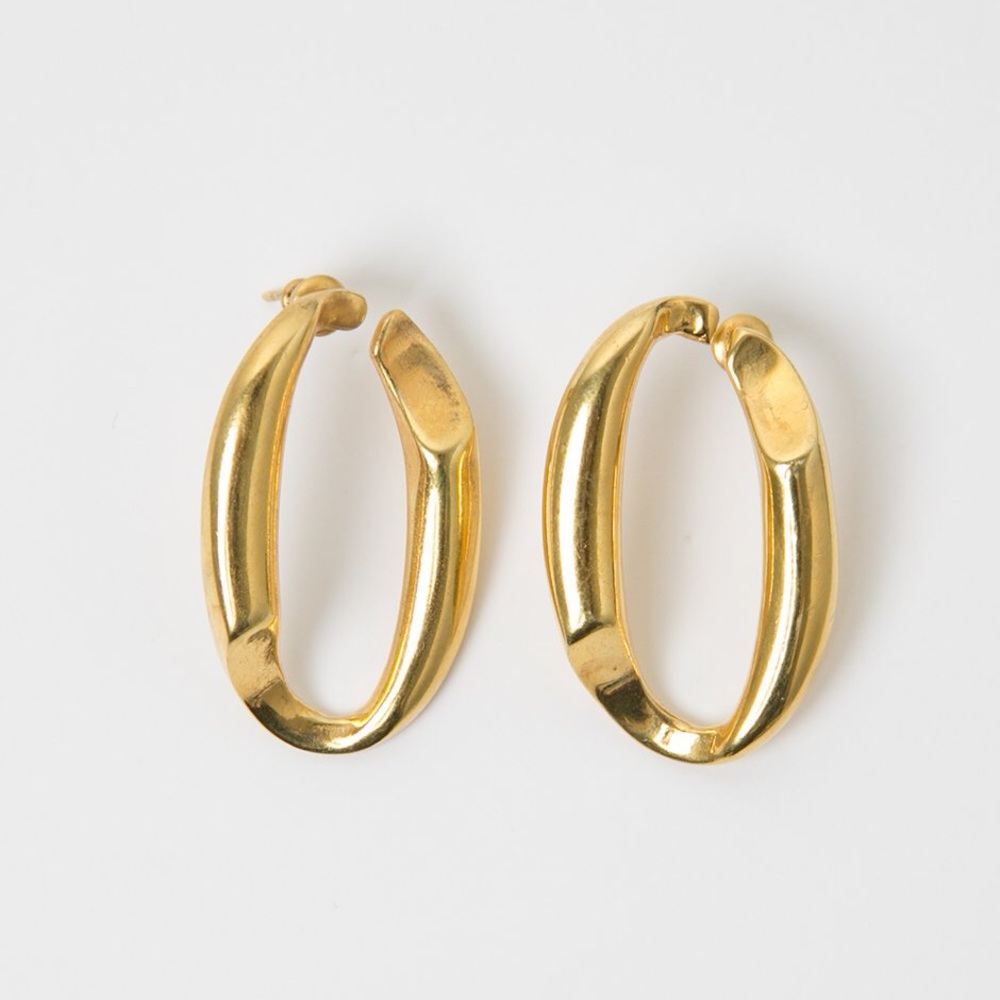 B-Tal Gold Plated Hoop Earrings